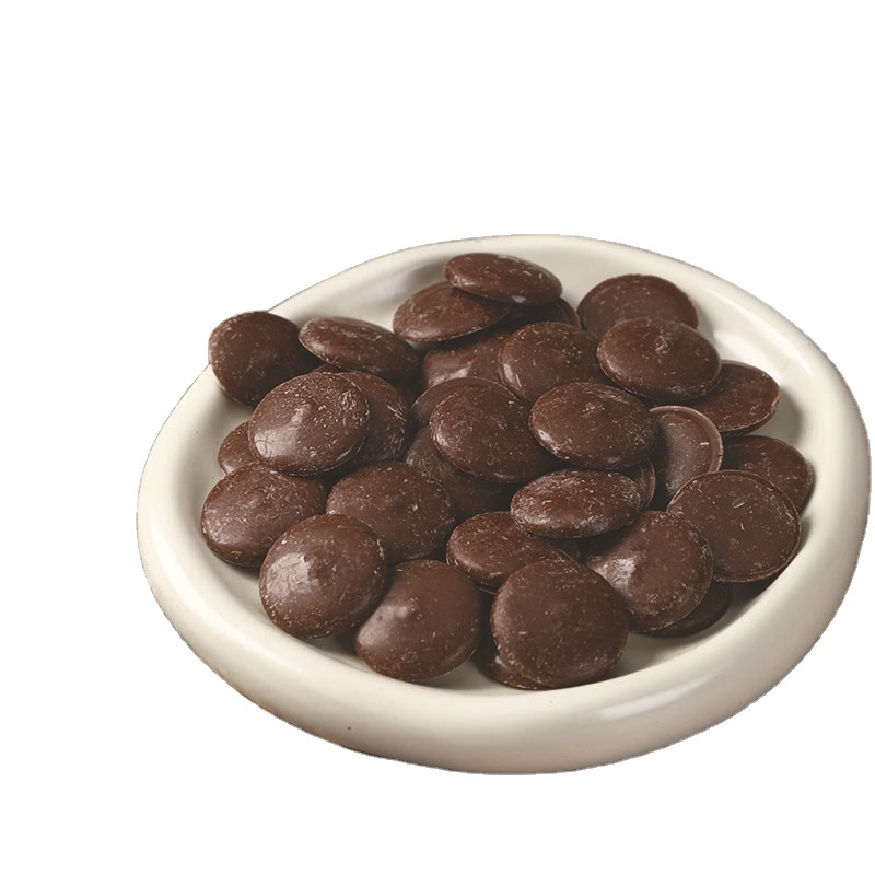 wholesale price Excellent Quality 100% 72% 35% Dark Chocolate Chips Cocoa Coins With Sugar