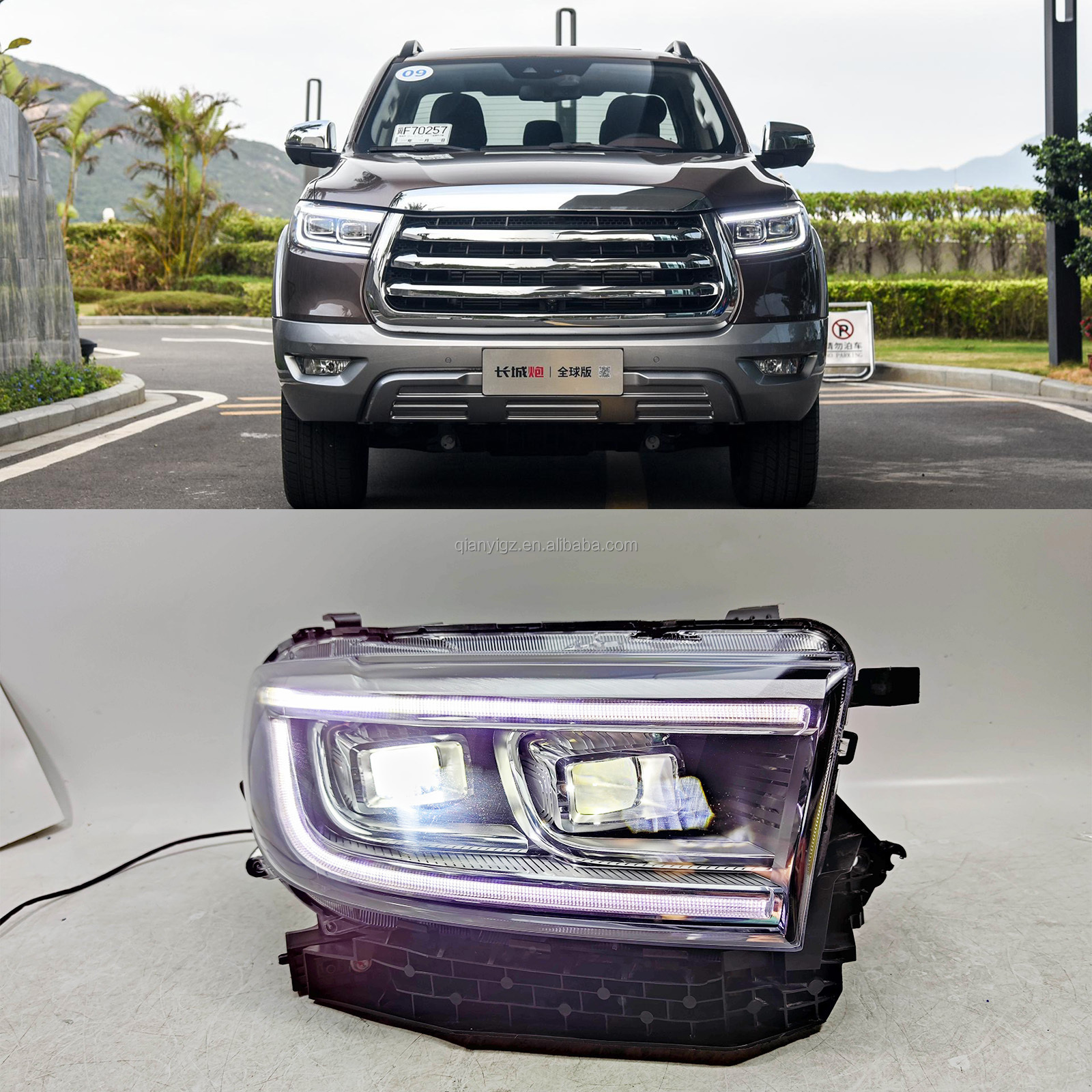 For Great Wall Motor auto headlights Original lighthouse Matrix projector Great Wall Cannon HD LED headlights 2019 Laser