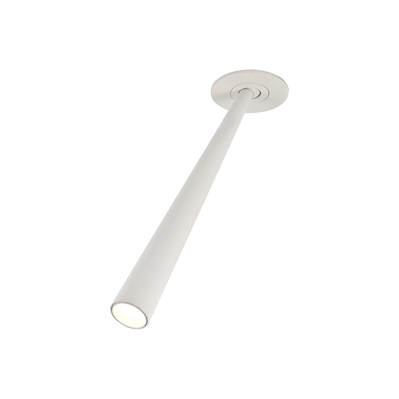 White color 5W COB Adjustable Angle spotlights restaurant exhibition bar reception background wall tube spotlights hallway light