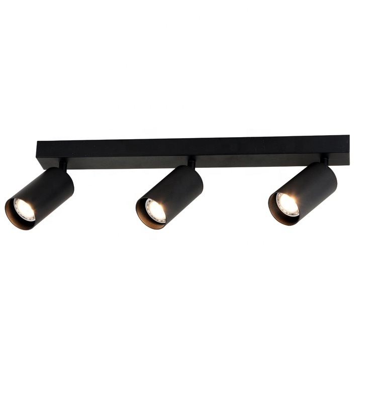 Indoor adjustable 3 light spot light Modern fixture GU10 spotlight background wall ceiling light