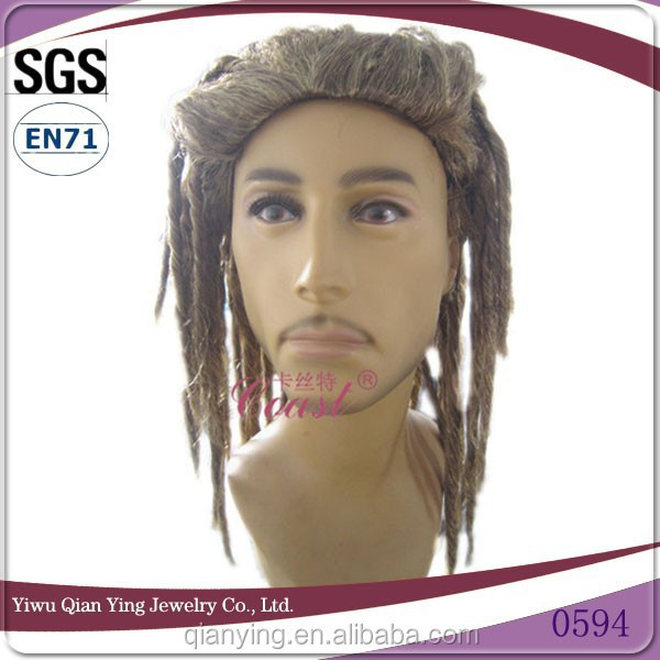 Mens Jamaican Rasta dreadlock party wig