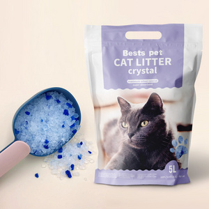 health care monitoring superior odor control no clumping  Dust Free crystal cat litter absorbent raw material