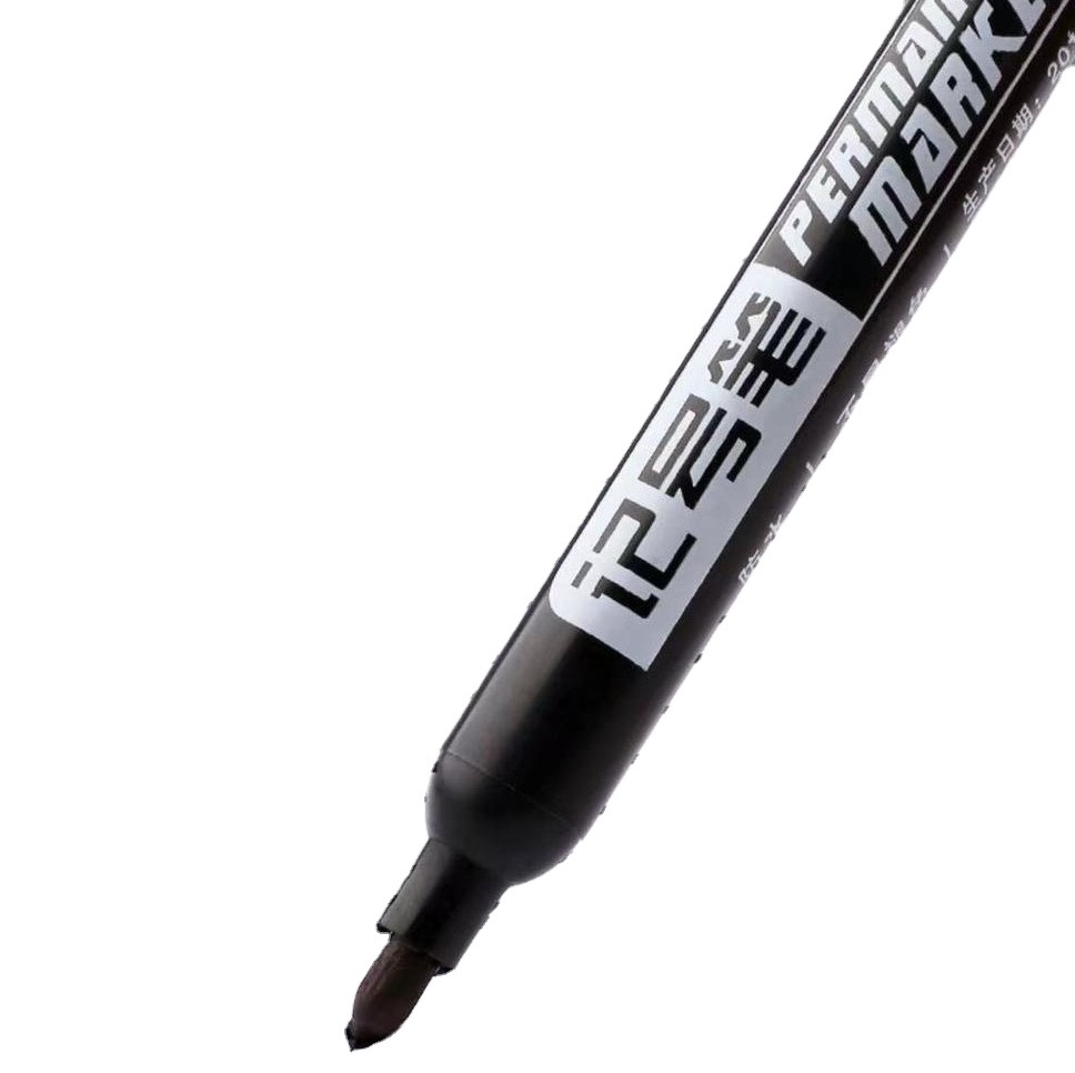 Wholesale can add ink oil black marker big head marker waterproof marker