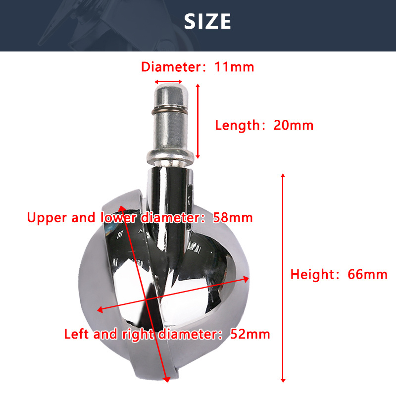 Cooling appearance Furniture 2 inch Light Duty wheel and caster Carpet for Home office chair