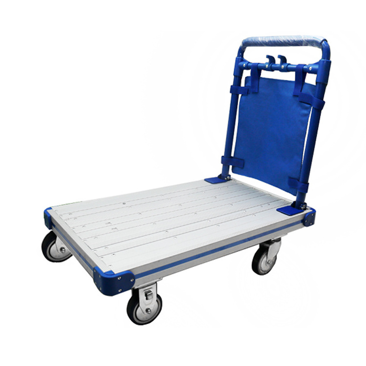 Load Industrial Stainless steel Hand Truck Cart Heavy Duty Foldable  Platform Trolley Cart For Warehouse