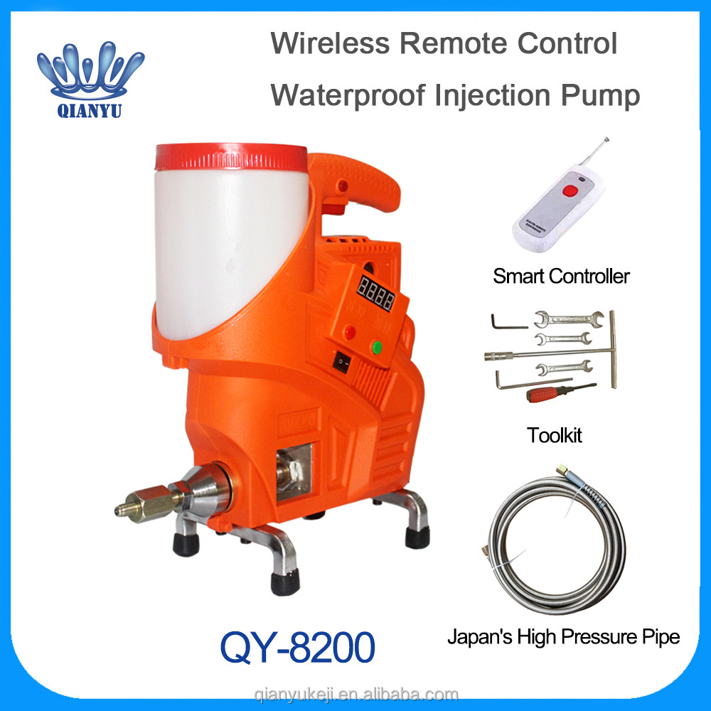 New remote control high pressure waterproof hydrophoblic polyurethane PU epoxy injection pump