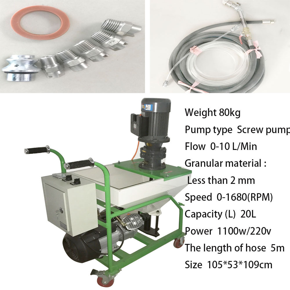 Gypsum Plaster Machine With Single Phase New Technology Putty Spraying Pump Automatic Plastering machines For Wall