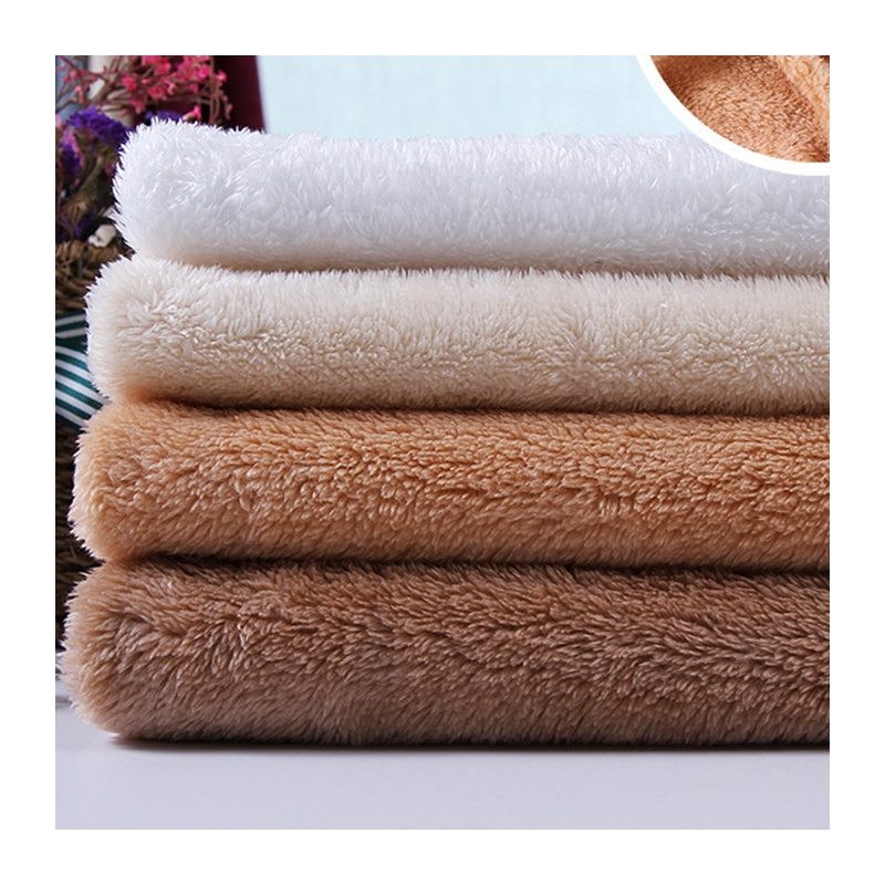 Top Fashion 100 polyester 180g arctic fleece fabric knitted Bejirog plush fabric for plush toys blankets homewear pajamas