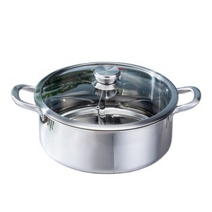 high quality stainless steel Chinese cooking double-flavor hot pot