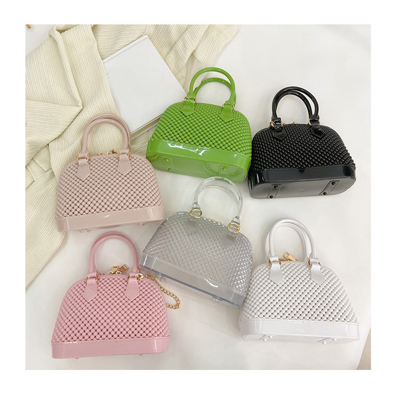 Colorful Jelly Tote Bag Wholesale Summer Jelly Purses Fashion Tote Shoulder Handbag For Women