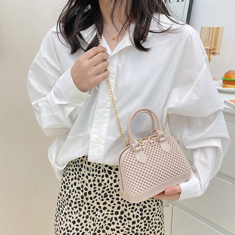 Colorful Jelly Tote Bag Wholesale Summer Jelly Purses Fashion Tote Shoulder Handbag For Women