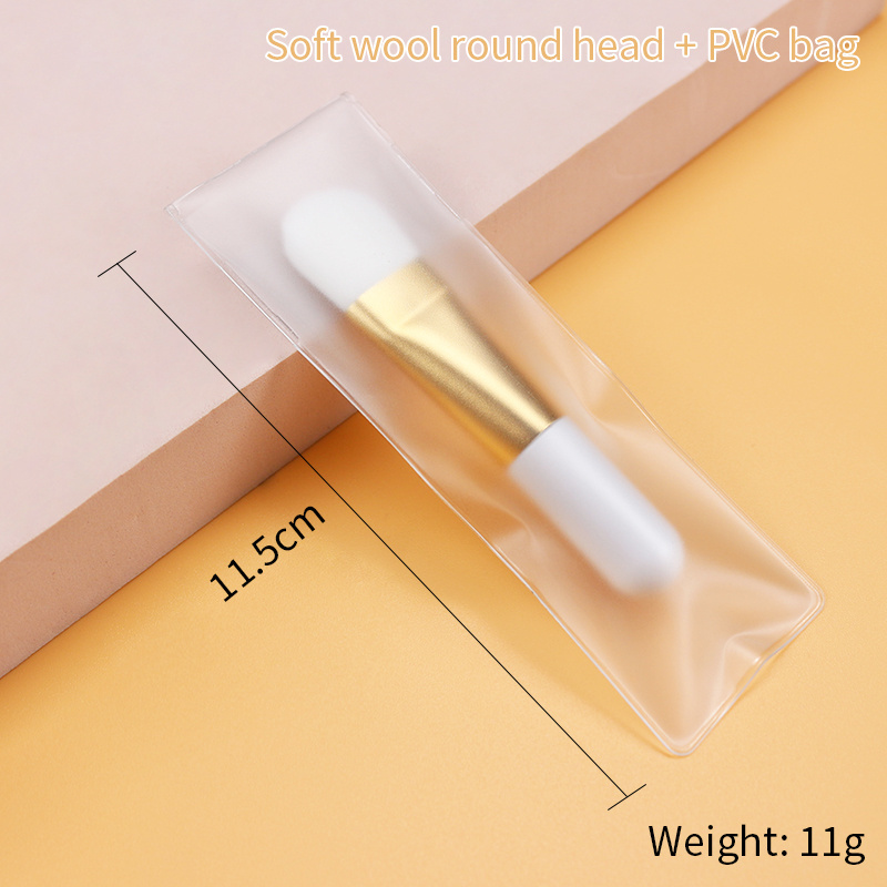 Own Brand Skin Care Silicone Soft Hair Short Handle Mask Brush Silicone Mask Brush