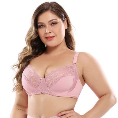 Brief DE Cup Underwire Lace Bra Plus Size Lingerie