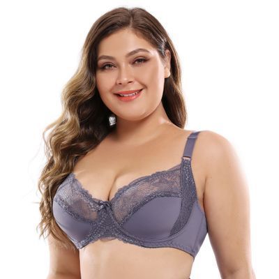 Brief DE Cup Underwire Lace Bra Plus Size Lingerie