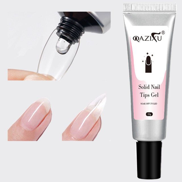 New Launch upgradeSolid Nail Tips Gel 20g Long Lasting Super Strong Adhesive Solid nail glue for press on nails