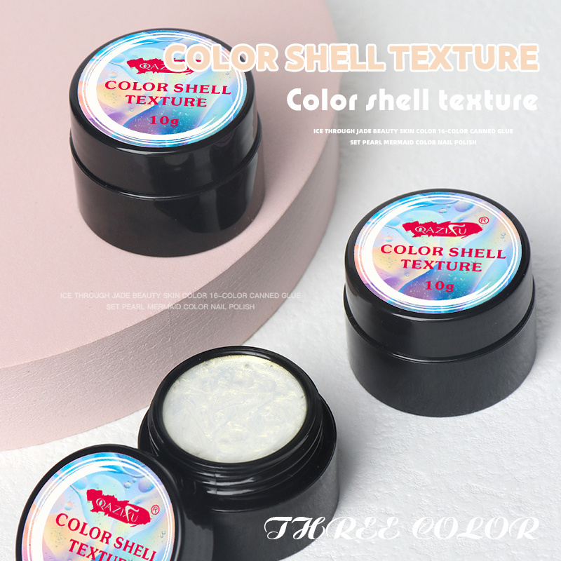 2023 High Quality Thread Shell Nail Gel Polish 10ML Pearl Shell UV Gel Blue Soak Off Gel UV LED Nail Art Varnish for salon