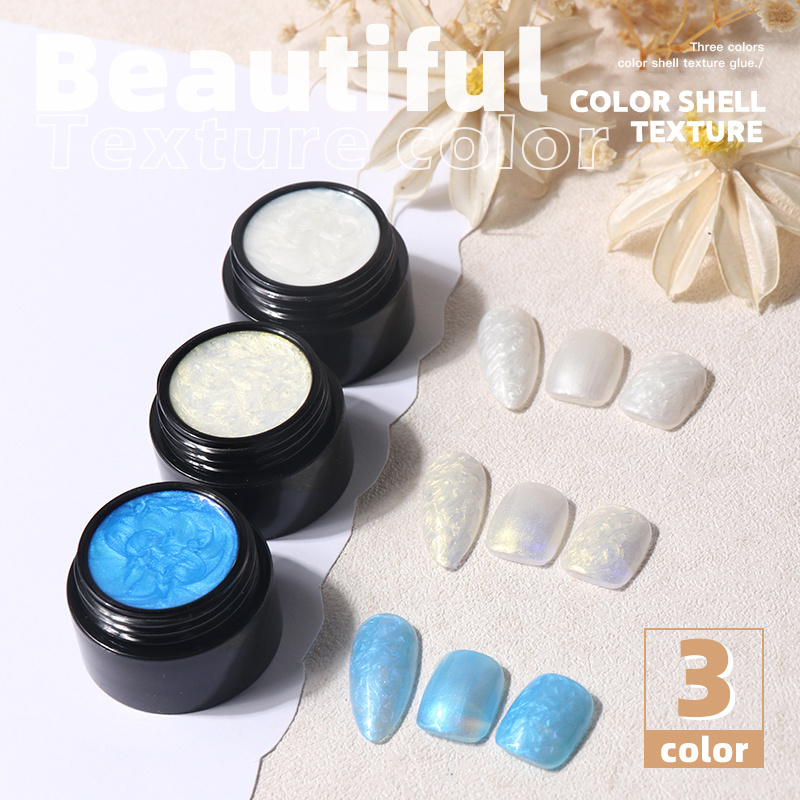 2023 High Quality Thread Shell Nail Gel Polish 10ML Pearl Shell UV Gel Blue Soak Off Gel UV LED Nail Art Varnish for salon