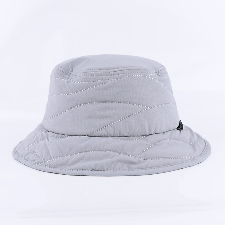 Qianzun autumn winter sunshade warm material comfortable 100% polyester puffer quilted bucket hat