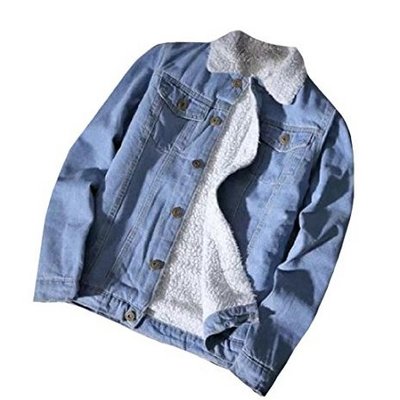 100% polyester denim jackets heavy weight jacket without hood