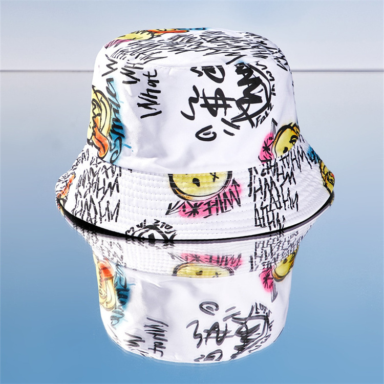 New Adult Cheap Cap Unisex Fisherman Hat 100% Polyester Letter Graphic Bucket Hat Custom