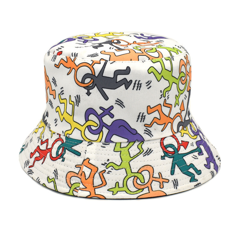 New Adult Cheap Cap Unisex Fisherman Hat 100% Polyester Letter Graphic Bucket Hat Custom