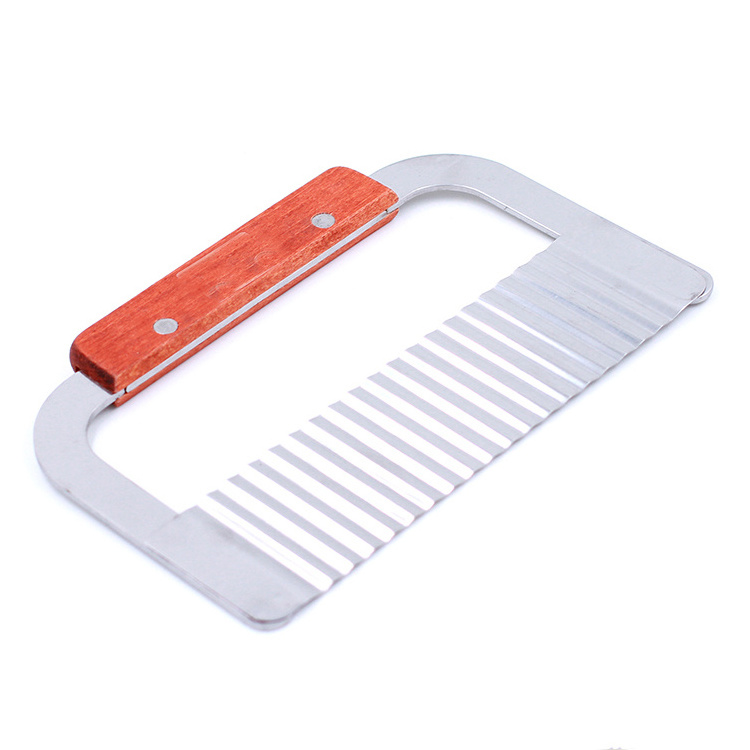 Wavy Crinkle Cutting Tools for Vegetable French Fry Slicer Salad Chopping Knife Cutter