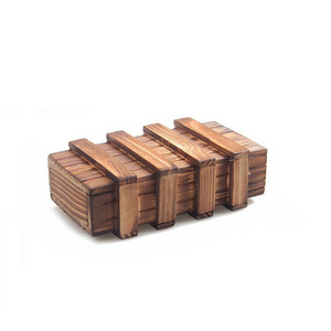 Wholesale IQ intelligent Luban lock toys wooden puzzle box