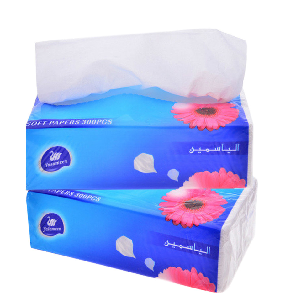 Custom 14.5 Gsm 2 Play Deeply Cleanse Facial Cotton Tissue Hotel Kitchen Paper  Poly Bag Pack Facial Tissue