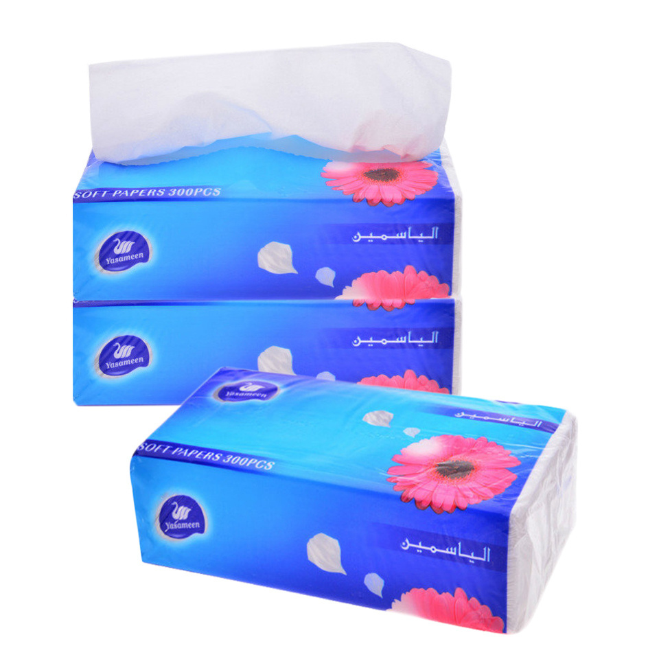 Custom 14.5 Gsm 2 Play Deeply Cleanse Facial Cotton Tissue Hotel Kitchen Paper  Poly Bag Pack Facial Tissue