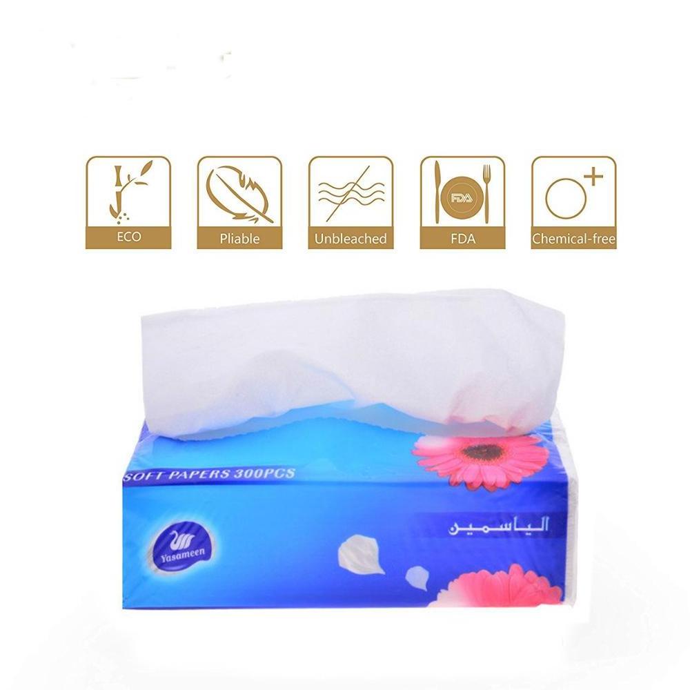 Custom 14.5 Gsm 2 Play Deeply Cleanse Facial Cotton Tissue Hotel Kitchen Paper  Poly Bag Pack Facial Tissue