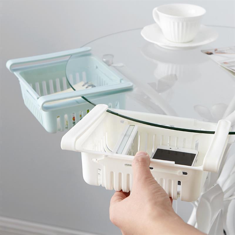 OEM/ODM Retractable Storage Basket Multifunctional Refrigerator Organizer Storage Shelf Fresh Drain Drawer Storage Shelf