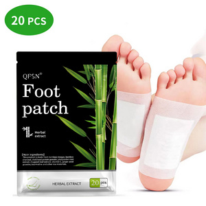 factory best selling products made in china bamboo vinegar bamboo ginger detox slim foot patch