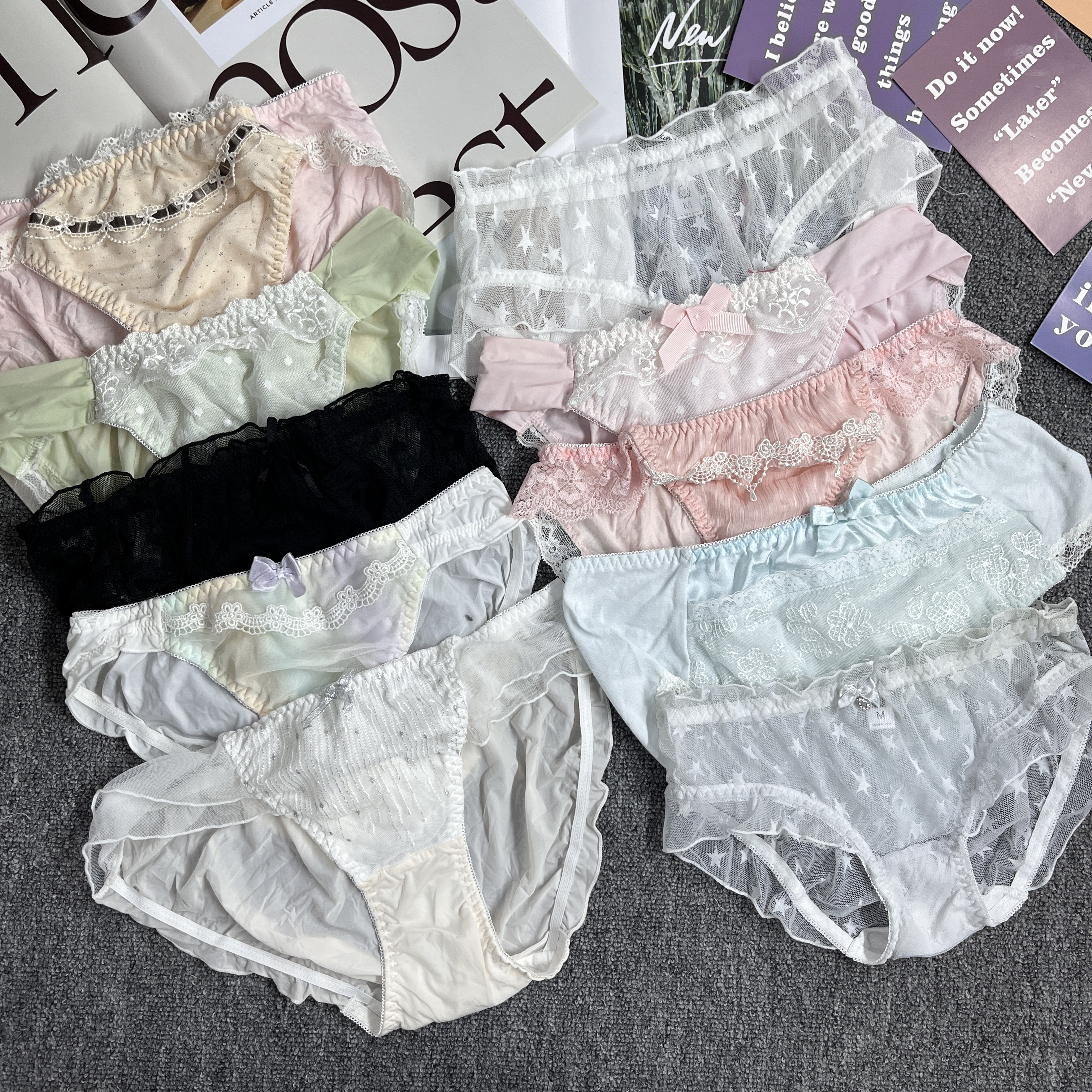 Sexy panties teen breathable half wrap hip plus size briefs sexy hot medium and low waist Peach buttocks