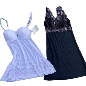 Sexy mixed style lingerie sleepwear black lace transparent nightdress for women dress sleepwear Bangladesh Cambodia