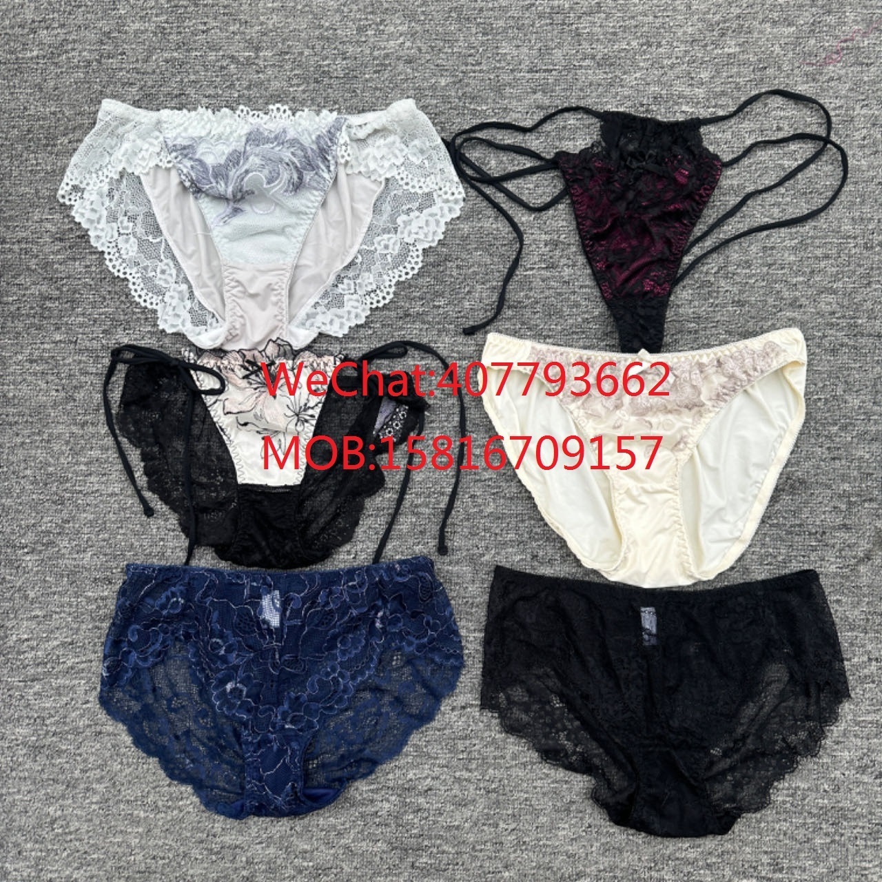 Mixed Style Japanese Outer Single Underwear Women's Lace Panties Sexy Low Waist Briefs Africa Turkey Venezuela