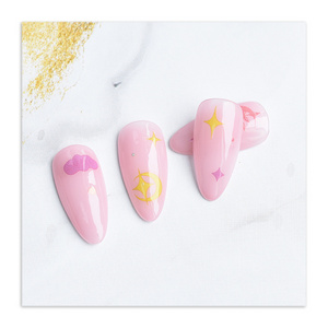 Rainbow Starry Sky Nail Sticker Candy Color Cute Nail Sticker Dream Cloud Graffiti Nail Decoration Art Sticker