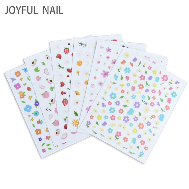 Floral nail art stickers wholesale small daisy petals nail decoration