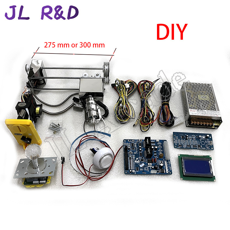 Mini Arcade Prize Crane Vending Machine Control Board Claw Motherboard Gantry Kit With LCD Counter Sensor Joystick Button