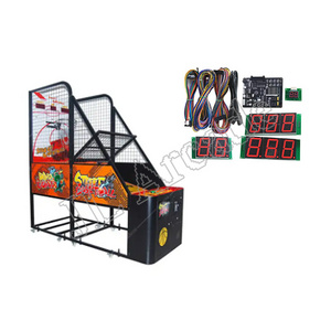 Arcade Basketball Machine Cabinet Adult Street LCD Board Coin Operated Basketball Game Diy Kit Arcade Shooting Ball Game Cabinet