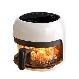 Intelligent Air Fryer Household Transparent Glass Visual Window Oil Smoke Free Fried Chicken Wings Air Fryer Toaster Oven OEM