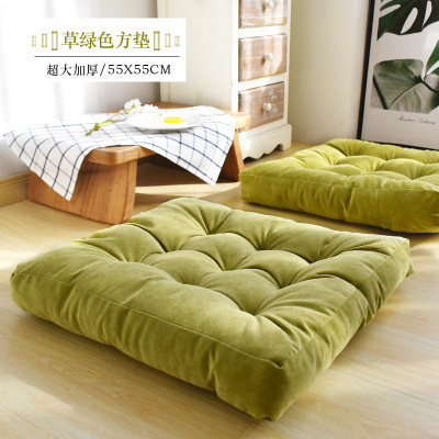 Hot office chair cushion 55*55cm corduroy feather cotton stadium outdoor home car seat cushion butt butt cushion