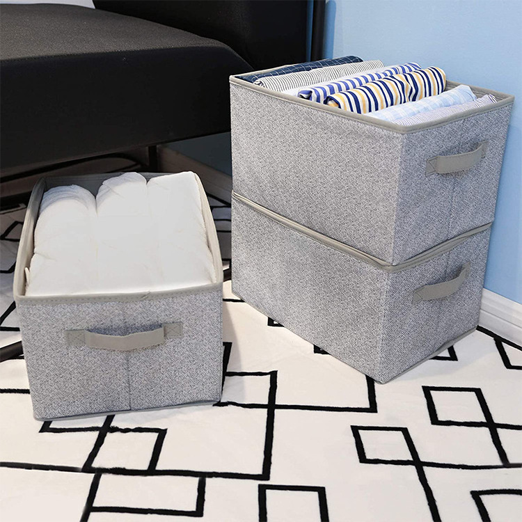 ST-136 custom logo size foldable nonwoven clothes pants jeans trousers sundries book closet storage box organizer