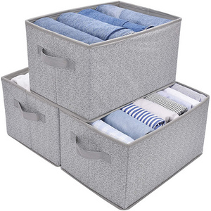 ST-136 custom logo size foldable nonwoven clothes pants jeans trousers sundries book closet storage box organizer