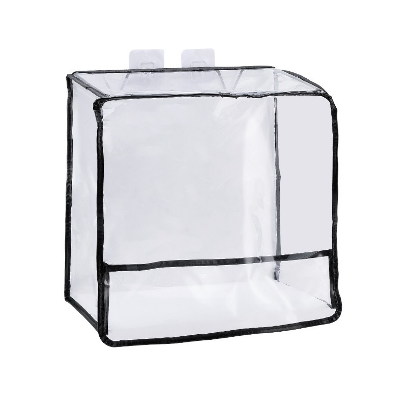 Washroom Transparent waterproof pvc clothes Storage bag bathroom cosmetic daily accessories hanging organizer