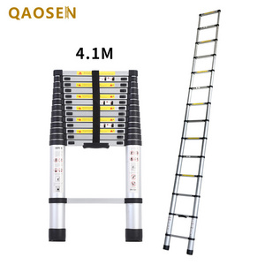 4.1m Single Telescopic Ladder Household Stable Ladder Stairs EN131