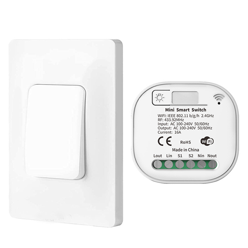 RF433 Wifi  Kinetic Switch and Receiver No Battery Require Remote Control Switches 110 V Waterproof Smart Switch Module