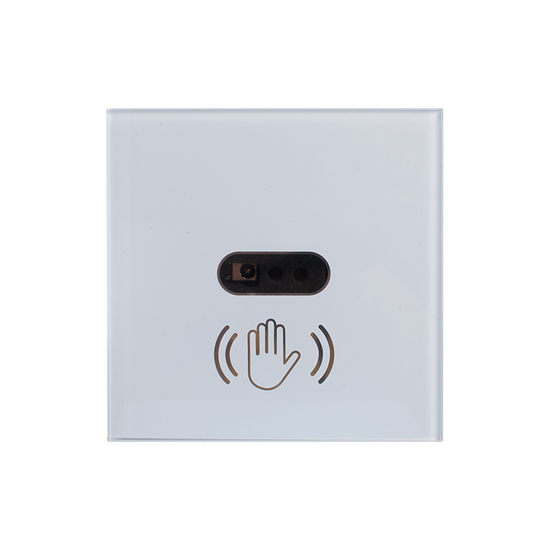 Factory wholesale EU UK Version Glass Panel Touch less Infrared Hand Wave Sensor Wall Switch For Light