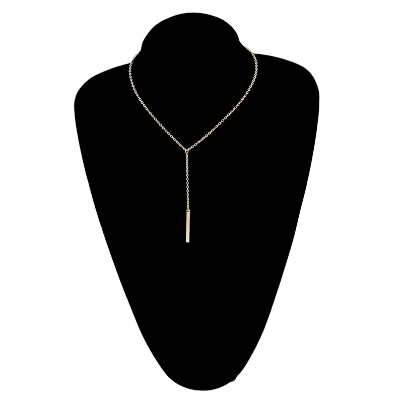 Custom lariat chain bar Pendant necklace women costume jewelry for party