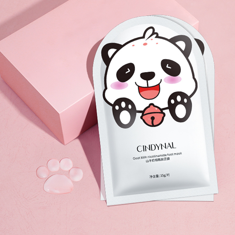 CINDYNAL goat milk nicotinamide foot mask callus removal and exfoliating foot moisturizing tender skin care