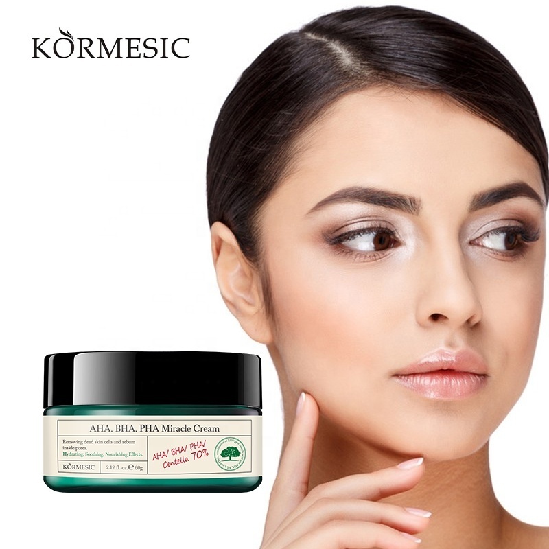 Private Label KORMESIC AHA BHA PHA MIRACLE CREAM Removing Dead Skin Cells and Sebum Inside Pores